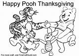 Thanksgiving Coloring Pages Pooh Winnie Print Disney Printable Kids Color Tigger Happy Roo Piglet Printables Finecraftguild Online Wishes Choose Board sketch template
