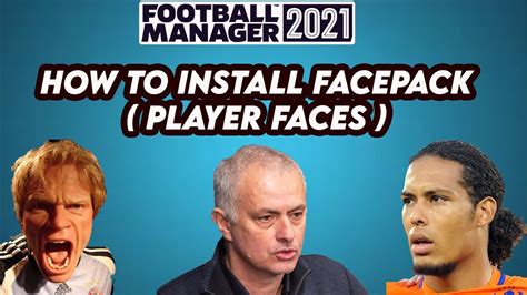 fm   install facepack player faces  football manager  youtube