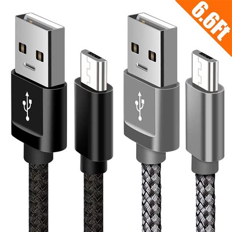 micro usb cable android charger micro usb cables packft nylon braided fast charging cord