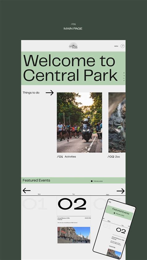 central park website redesign website redesign web design projects