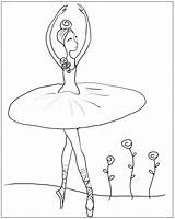 Ballerina Coloring Fairy Pages Getdrawings sketch template