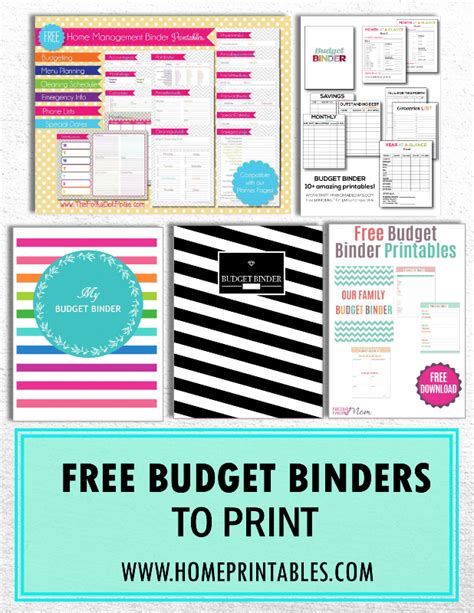 handpicked   budget binders  print home printables