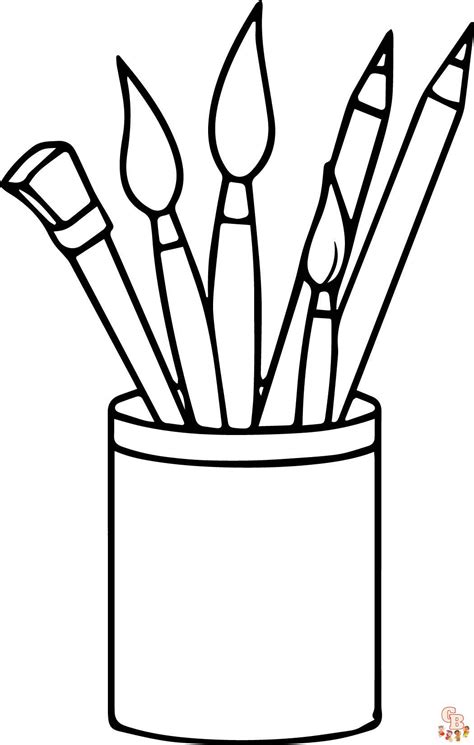 paint coloring pages creative fun  kids