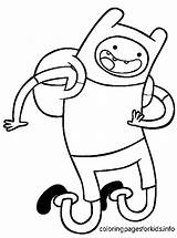 Adventure Time Coloring Pages Printable Print Finn Jake Color Fist Doing Power Coloringpagesabc Para sketch template