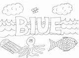 Blue Things Colour Different Does Why Look sketch template