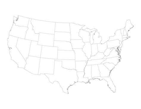 blank united states map  states  students  teachers