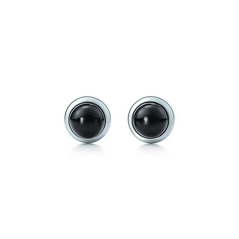 Elsa Peretti® Color By The Yard Earrings In Sterling Silver With Black