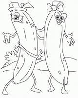 Coloring Banana Pages Dancing Kids Clipart Bananas Fruit Library Funny Comments sketch template