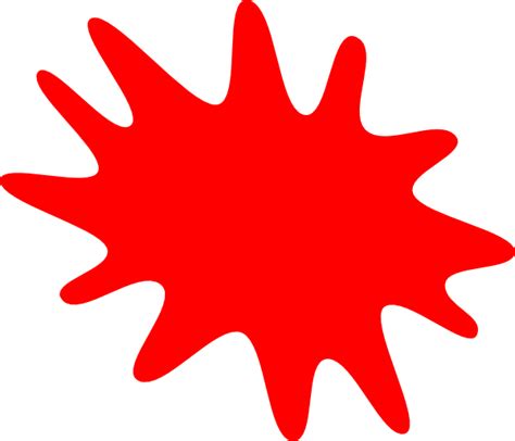 red paint splatter clip art  clkercom vector clip art