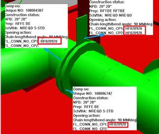 flanged connection numbering pid examples