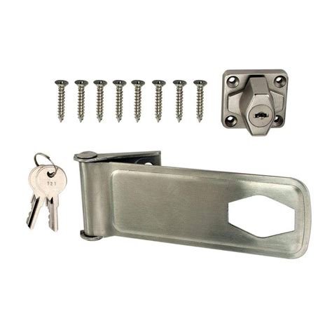 everbilt   stainless steel key locking hasp   home depot