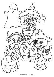 printable paw patrol coloring pages  kids