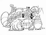 Coloring Totoro Pages sketch template