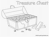 Coloring Chest Treasure Pages Printable Occasions Popular Library Clipart Coloringhome Storage sketch template