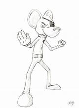Danger Mouse Sketch Weasyl sketch template