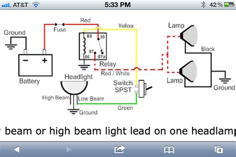 driving light wiring diagram hilux