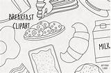 Breakfast Svg Coloring Clipart sketch template