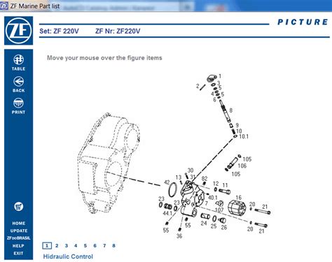 zf brazil marine gearbox  spare parts catalog identification  marine gearboxes zf
