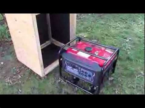 generator quiet box baffle box youtube