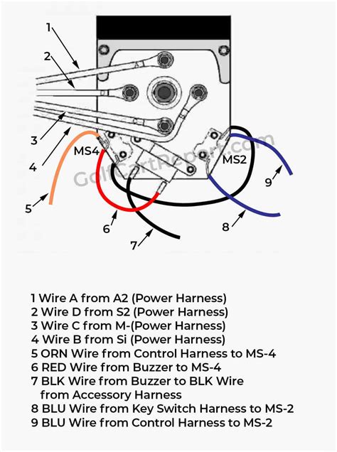 ezgo txt switch wiring diagram wiring draw