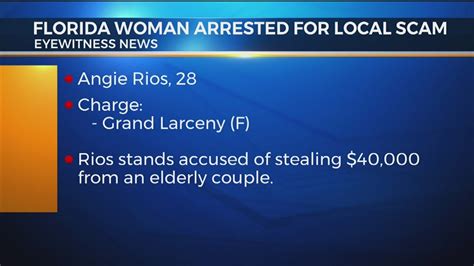 Florida Woman Arrested For Local Scams Youtube
