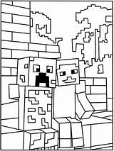 Creeper Minecraft sketch template