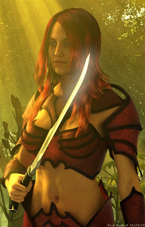 female warrior portrait  nwn   neverwinter vault