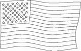 Flag Coloring Waving Patriotic Pages sketch template
