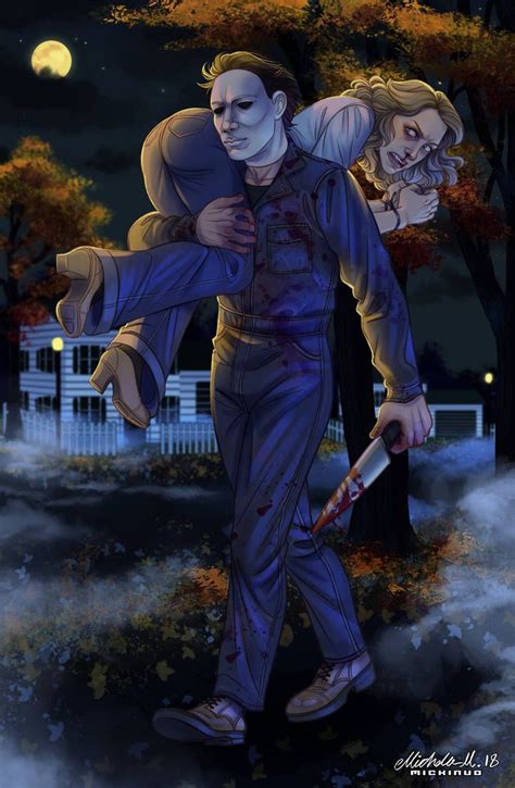 michael myers and laurie strode michael myers art michael