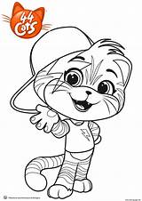 Coloring 44 Cats Lampo Pages Printable sketch template