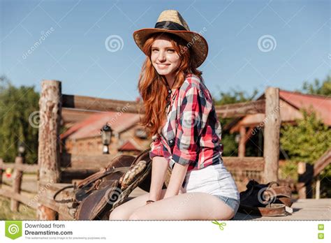 redhead on fence pics nude photos
