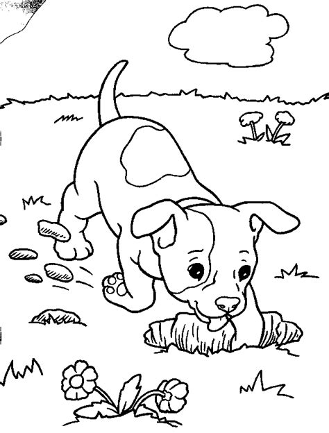 coloring page dog dogs  puppies coloring pagesfree