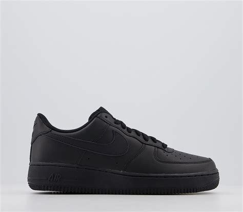Nike Air Force 1 Trainers Black His Trainers