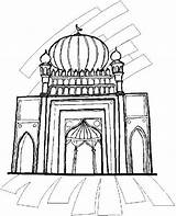 Isra Miraj Pages Coloring Colouring Eid Islamic Related Posts sketch template