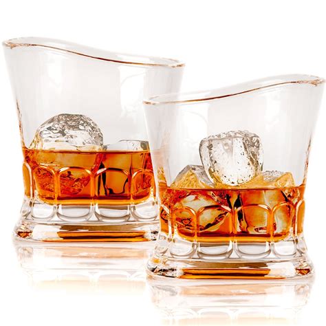 Buy Elidomc Lead Free Crystal Whiskey Glasses Set Of 4 11 Oz Unique