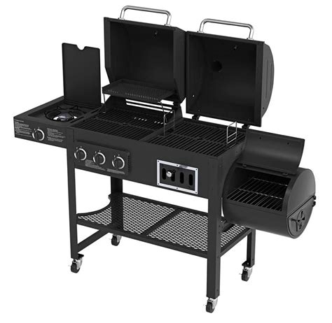 grill smoker combos gas propane  charcoal  guide