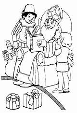 Sinterklaas Kleurplaat Nikolaus Kleurplaten Bezoek Speciale Dagen Sankt Animaatjes Rode sketch template