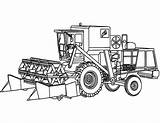 Digger Coloring Drawing Awesome Pages Drawings Print Tractor Size Color sketch template