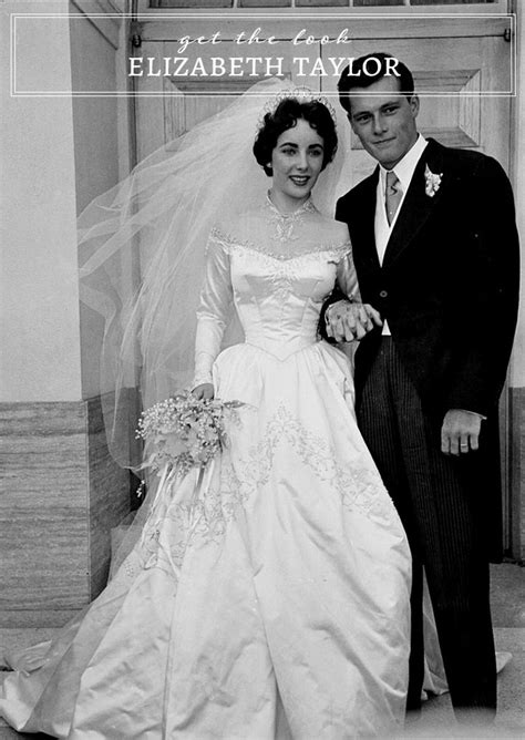 get the look elizabeth taylor wedding glamour and grace