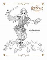 Nutcracker Realms Coloring Four Pages Printable Ginger Mother Activity sketch template