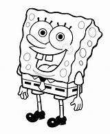 Spongebob Coloring Esponja sketch template