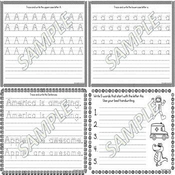 cursive  print handwriting notebook bundle  resources  improve