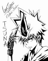 Sawada Tsunayoshi sketch template