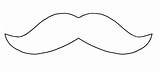 Mustache Outline Moustache Clipart Stencil Printables Cliparts Drawing Kids Library Outlines Age sketch template