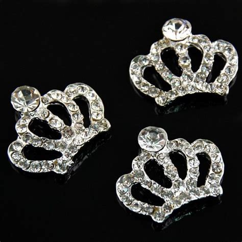 rhinestone crown embellishment alloy rhinestone tiara silver