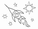Razzo Cohete Foguete Colorir Aeroespacial Aerospaziale Um Spaziale Desenhos Foguetes Cohetes Razzi Acolore Dibuix Line Spazio Astronauta Espaciales Navicella Stampare sketch template