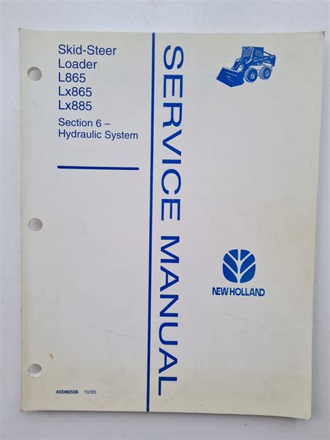 holland  lx lx skid steer loader service manual section  hydraulic system sps