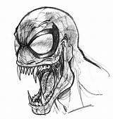 Venom Drawings Sketch Pencil Drawing Spiderman Daily Draw Marvel Head Sketches Comics Aka Eddie Gargan Cool Anti Deviantart Comic Choose sketch template