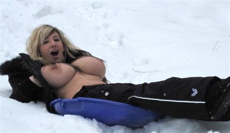 wardrobe malfunction in the snow porn photo eporner
