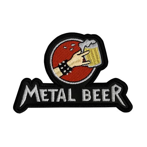 metal beer patch custom